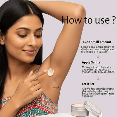 Natural Sandalwood Deodorant Cream | Jojoba & Almond Oil – Deodorant on Brown Living™. SKU: SKUS001. Img 6.