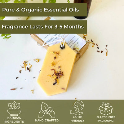 Natural Scented Wax Tablet Parijat (Coral Jasmine) , Lime & Patchouli – Candles & Fragrances on Brown Living™. SKU: UC - 59 / 2WT_PCCL. Img 5.