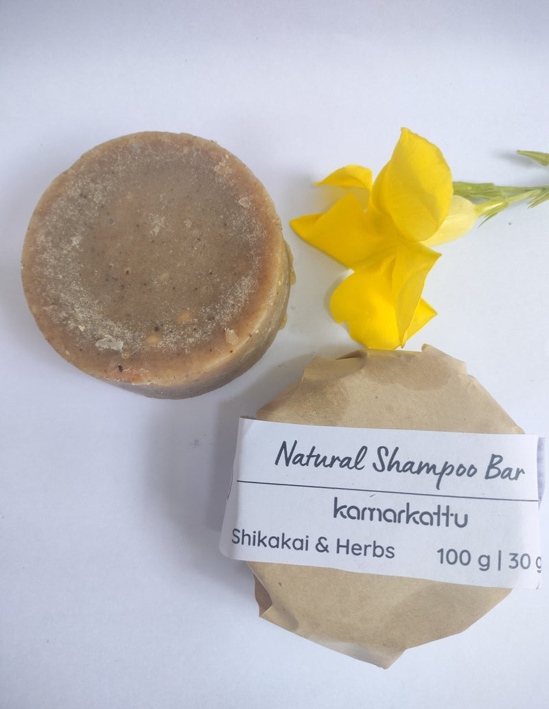 Natural Shampoo Bar - With Shikakai & Herbs - 100g bar Pack of 2 | Verified Sustainable Hair Shampoo Bar on Brown Living™