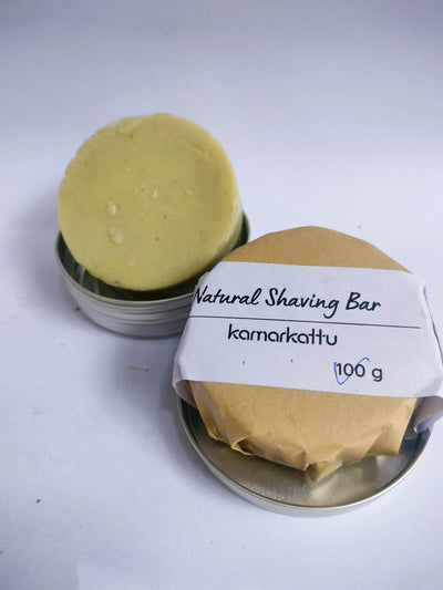 Natural Shaving Bar | Pack of 3 – Shaving Soap on Brown Living™. SKU: NSB_KK. Img 2.