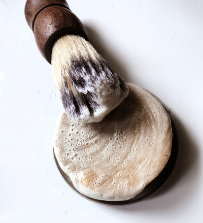 Natural Shaving Bar | Pack of 3 – Shaving Soap on Brown Living™. SKU: NSB_KK. Img 4.