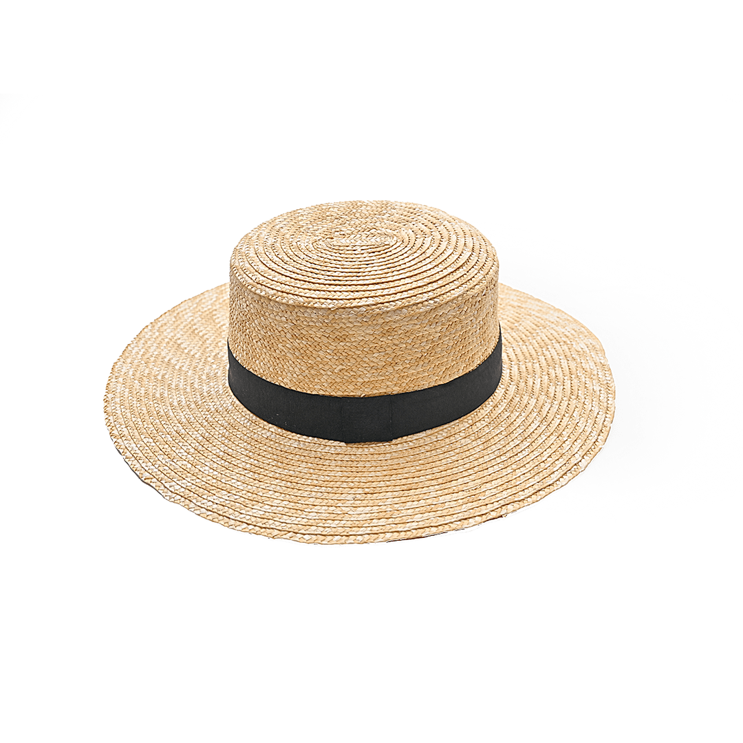 Natural Wheat Straw Wide Brim Boater Hat | Travel & Beach Essential – Womens Hat on Brown Living™. SKU: MBNL002050. Img 5.