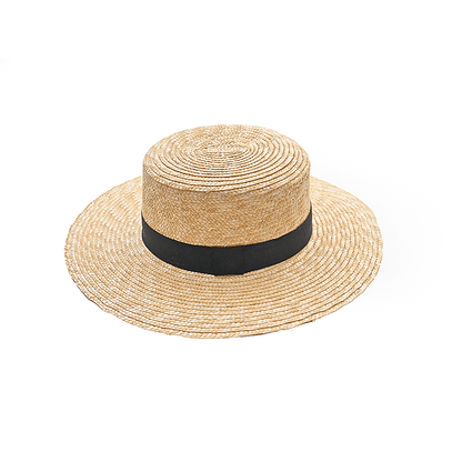Natural Wheat Straw Wide Brim Boater Hat | Travel & Beach Essential – Womens Hat on Brown Living™. SKU: MBNL002050. Img 5.