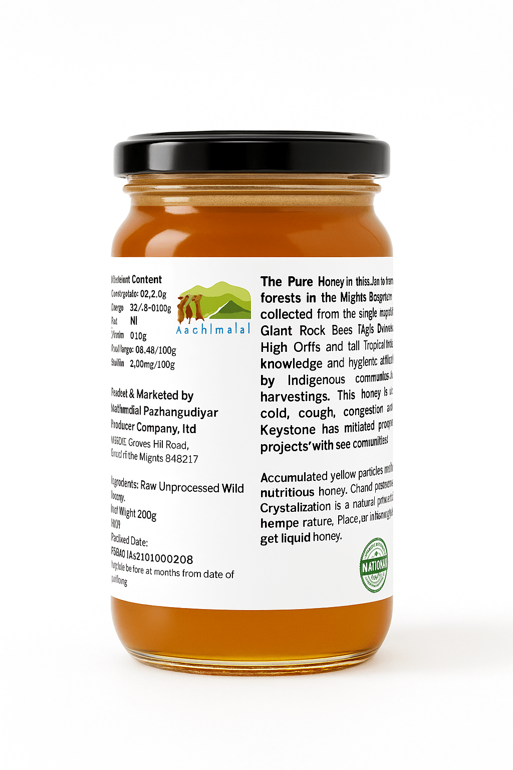 Natural Wild Honey – Apis Dorsata / Rock Bee Honey | Raw & Pure – Honey & Syrups on Brown Living™. SKU: APPCL-002. Img 2.
