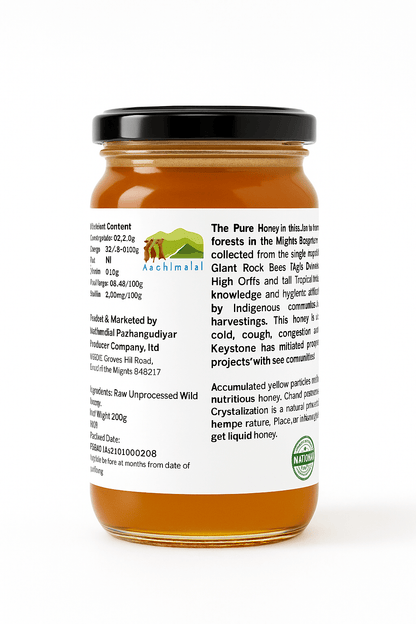 Natural Wild Honey – Apis Dorsata / Rock Bee Honey | Raw & Pure – Honey & Syrups on Brown Living™. SKU: APPCL-002. Img 2.