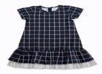 Navy Checkered Ruffle Dress Regular Fit for Girls – Kids Daywear Sets on Brown Living™. SKU: PG128_1. Img 4.