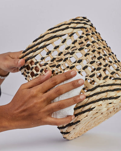 Neel - Multi-Utility Banana Fiber Basket – Baskets & Boxes on Brown Living™. SKU: S-012. Img 5.