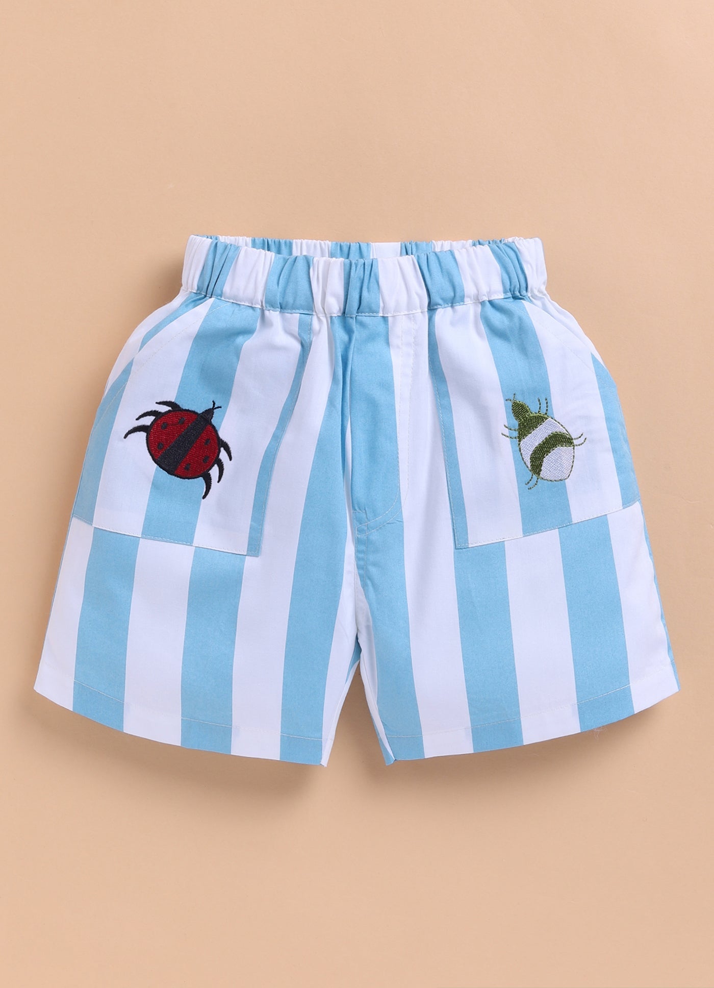 Neeli Dhaari Boys Cotton Co - ord Set | Striped Comfortable Kids Outfit – Kids Daywear Sets on Brown Living™. SKU: NDB23M1. Img 3.