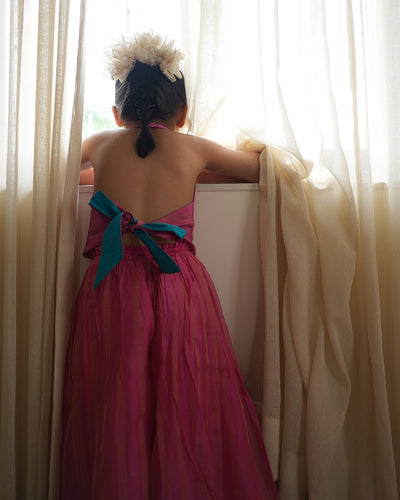 Neelkamal Pink & Gold Coord Set – Festive Ethnic Wear for Women – Kids Ethnic Sets on Brown Living™. SKU: C35G1PP12. Img 4.