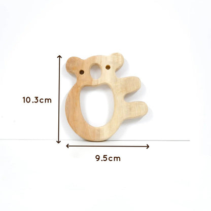 Neem Teether Toys – Rabbit, Hedgehog & Koala for Babies – Baby Teethers & Soothers on Brown Living™. SKU: rabbithedgehogkola. Img 5.