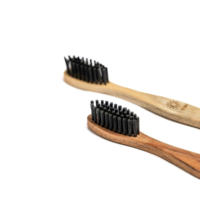 Neem Toothbrush Black - Pack of 2 | Verified Sustainable by Brown Living™