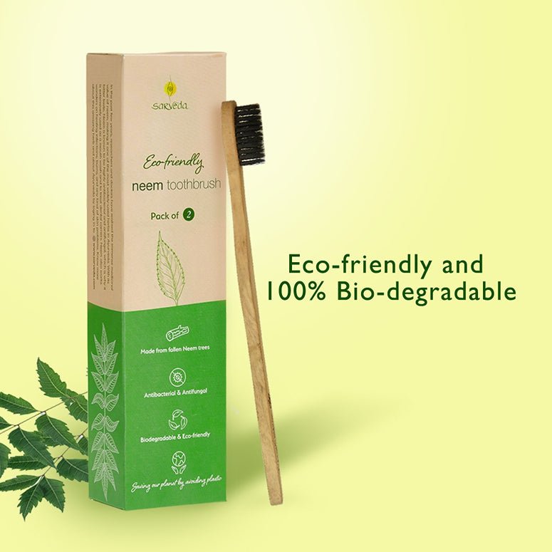 Neem Toothbrush - Pack of 1 | Verified Sustainable by Brown Living™