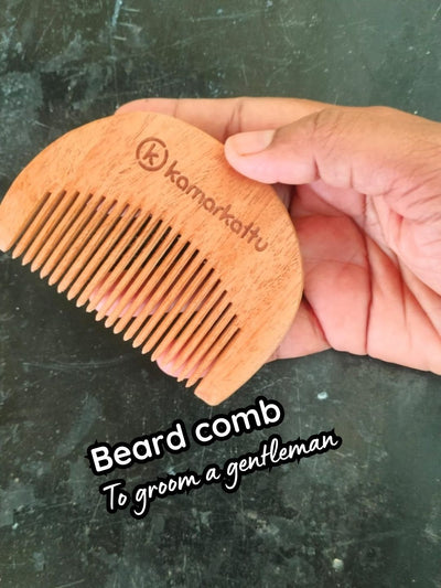 Neem Wood Comb | Natural, Anti - Dandruff & Eco - Friendly Hair Care – Hair Comb on Brown Living™. SKU: bcomb2. Img 10.
