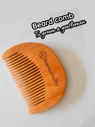 Neem Wood Comb | Natural, Anti - Dandruff & Eco - Friendly Hair Care – Hair Comb on Brown Living™. SKU: tcomb2. Img 9.