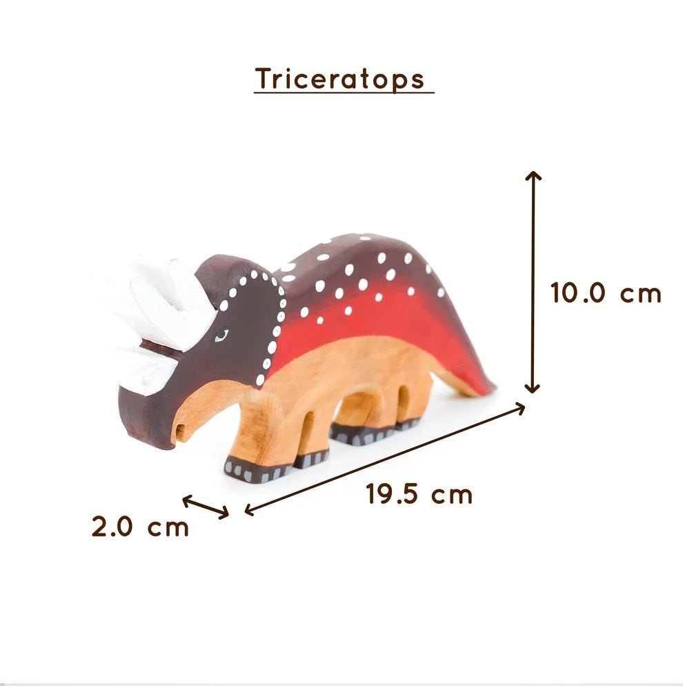 Neem Wood Educational Playset – Eco - Friendly Learning Toys for Kids – Wooden Toys on Brown Living™. SKU: dinosaur. Img 5.