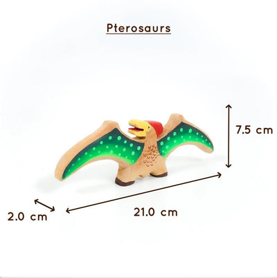 Neem Wood Educational Playset – Eco - Friendly Learning Toys for Kids – Wooden Toys on Brown Living™. SKU: dinosaur. Img 4.