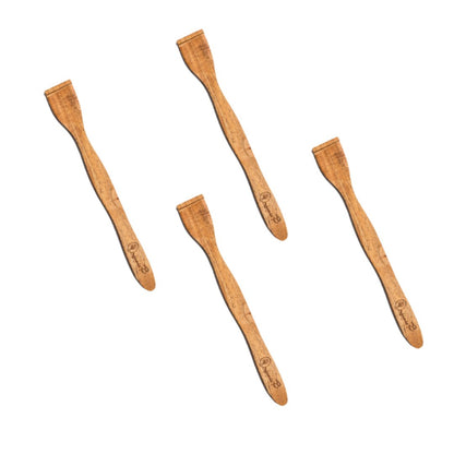 Neem Wood Tongue Cleaner - Pack of 4 | Verified Sustainable by Brown Living™