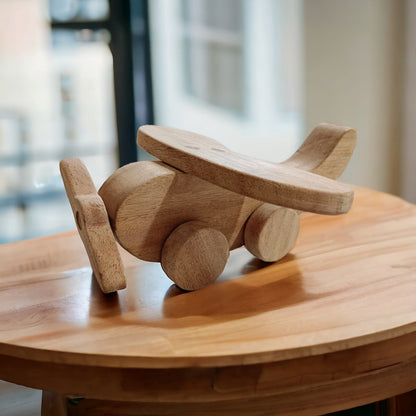 Neem Wooden Airplane Toy For Toddlers – Toy Trains & Vehicles on Brown Living™. SKU: W_ARPLN. Img 5.