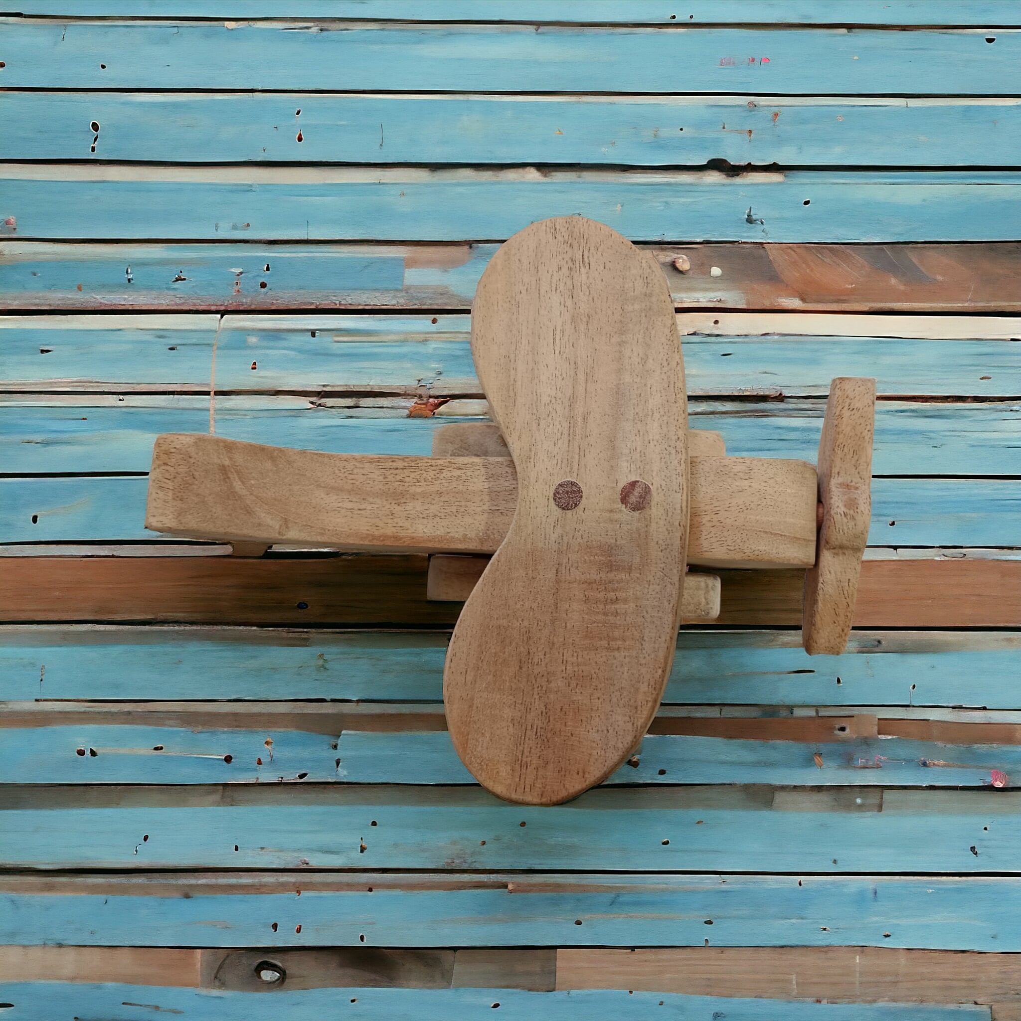 Neem Wooden Airplane Toy For Toddlers – Toy Trains & Vehicles on Brown Living™. SKU: W_ARPLN. Img 2.