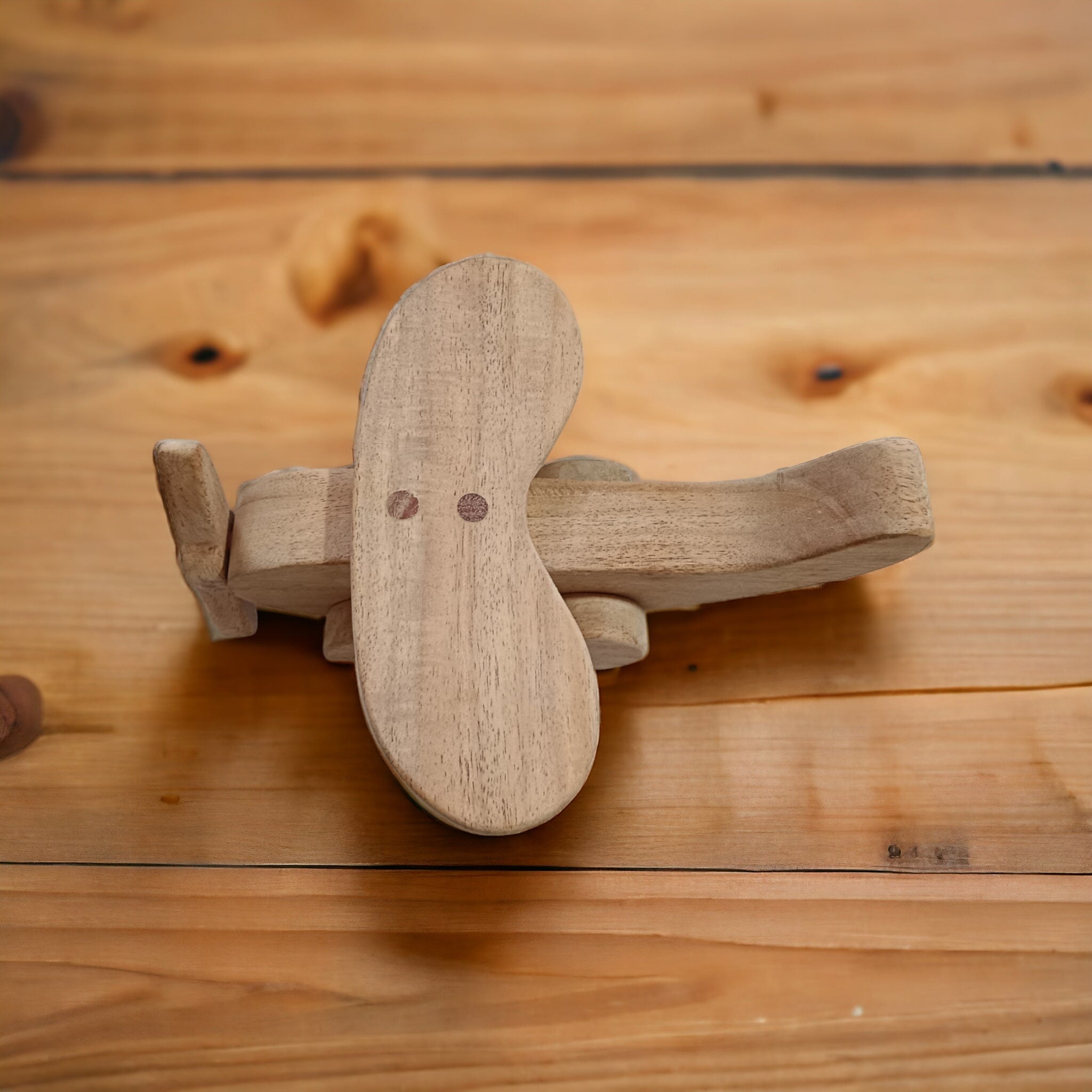 Neem Wooden Airplane Toy For Toddlers – Toy Trains & Vehicles on Brown Living™. SKU: W_ARPLN. Img 6.
