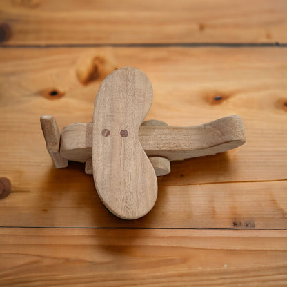 Neem Wooden Airplane Toy For Toddlers – Toy Trains & Vehicles on Brown Living™. SKU: W_ARPLN. Img 6.