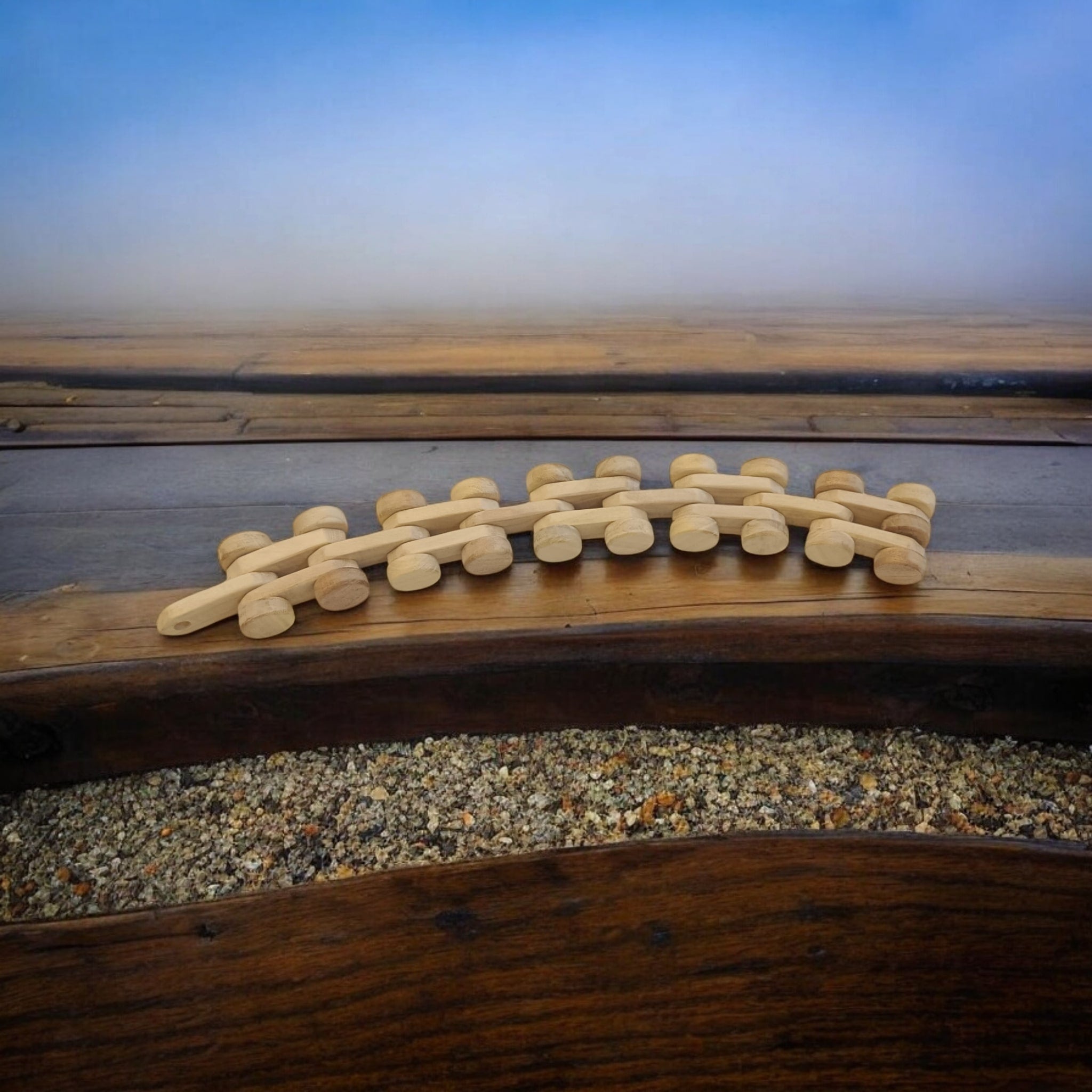 Neem Wooden Chain Car Toy For Toddlers – Toy Trains & Vehicles on Brown Living™. SKU: W_ChainCar. Img 7.