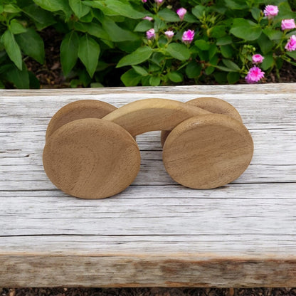 Neem Wooden Jumping Car Toy For Toddlers – Toy Trains & Vehicles on Brown Living™. SKU: W_JCar. Img 2.