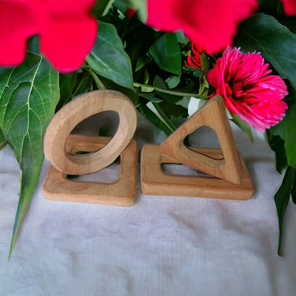 Neem Wooden Math Teethers For Babies Of Age 0 To 3 Years – Baby Teethers & Soothers on Brown Living™. SKU: T_MATHSET. Img 3.