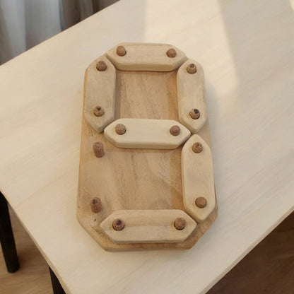 Neem Wooden Number Puzzle 0 To 9 For Babies – Wooden Toys on Brown Living™. SKU: PZL_NMBRPZL. Img 9.