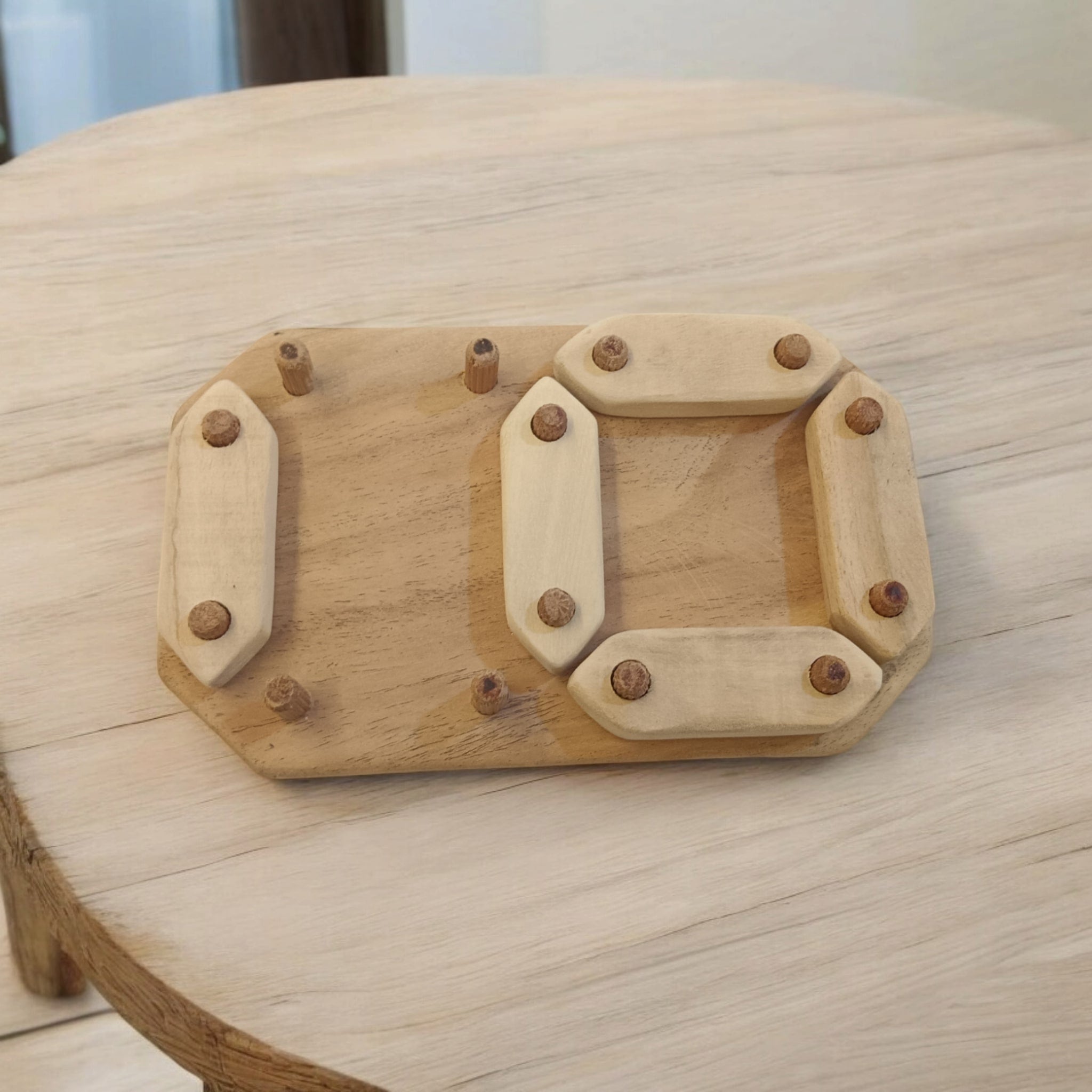 Neem Wooden Number Puzzle 0 To 9 For Babies – Wooden Toys on Brown Living™. SKU: PZL_NMBRPZL. Img 10.