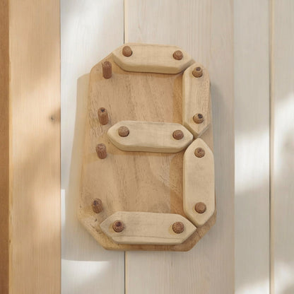 Neem Wooden Number Puzzle 0 To 9 For Babies – Wooden Toys on Brown Living™. SKU: PZL_NMBRPZL. Img 4.