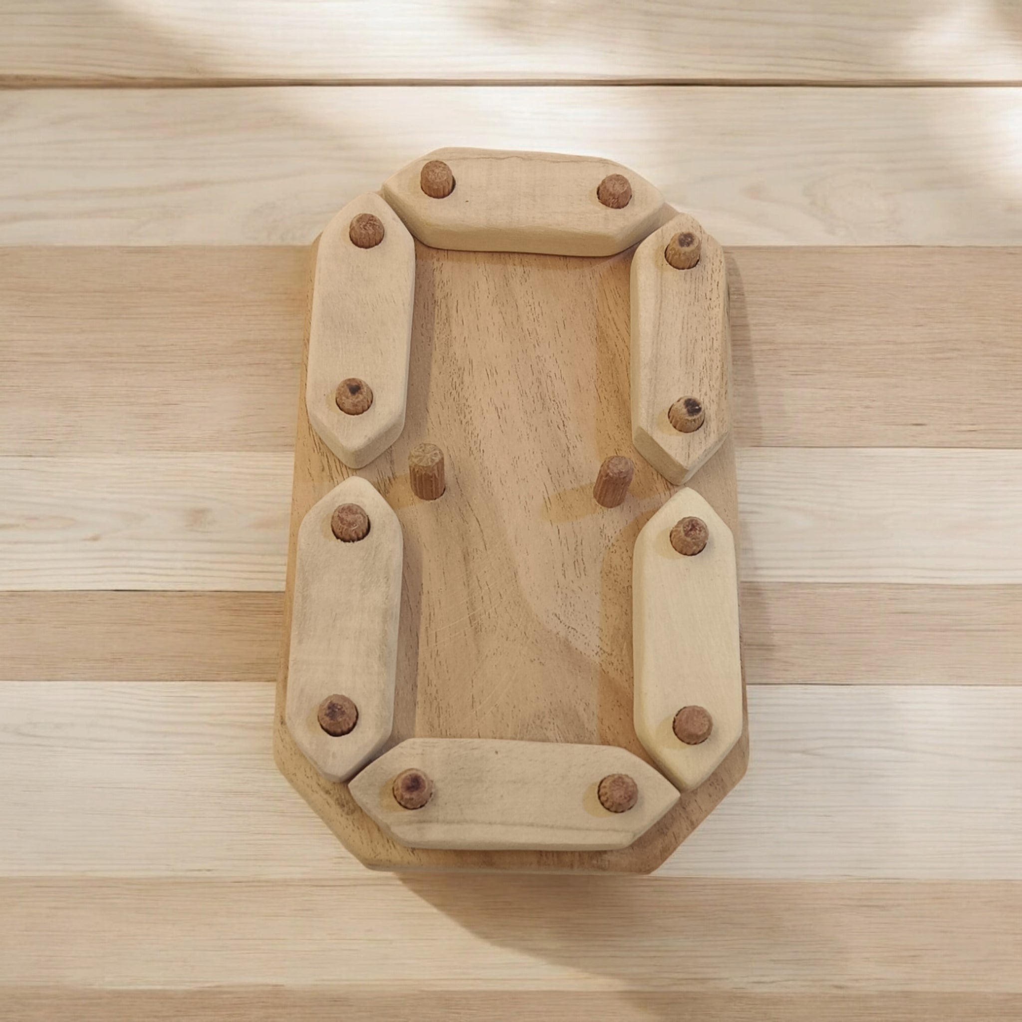 Neem Wooden Number Puzzle 0 To 9 For Babies – Wooden Toys on Brown Living™. SKU: PZL_NMBRPZL. Img 2.