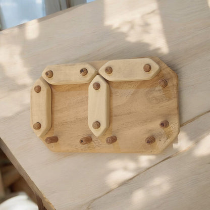 Neem Wooden Number Puzzle 0 To 9 For Babies – Wooden Toys on Brown Living™. SKU: PZL_NMBRPZL. Img 8.