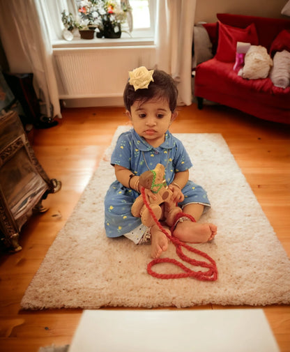 Neem Wooden Pull Along Horse Toy For Toddlers – Toy Trains & Vehicles on Brown Living™. SKU: W_PHRS. Img 2.