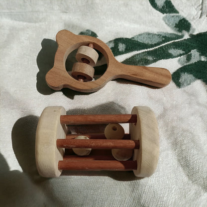 Neem Wooden Tumbler & Mickey Head Rattles For Toddlers – Baby Rattles on Brown Living™. SKU: R_TMBLR-MKHD. Img 3.