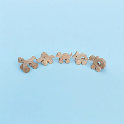 Neem Wooden Wheel Toys – 5 Beautiful Shapes For Toddlers – Toy Trains & Vehicles on Brown Living™. SKU: W_NEWSET5. Img 3.