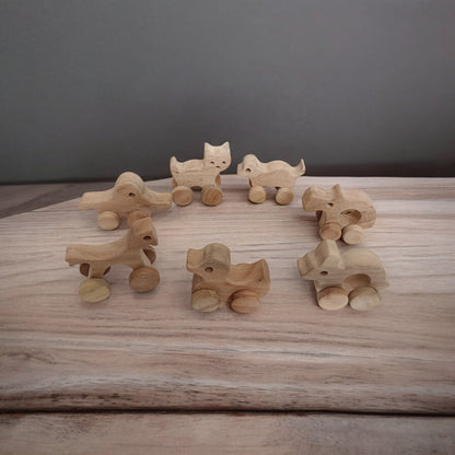 Neem Wooden Wheel Toys – 5 Beautiful Shapes For Toddlers – Toy Trains & Vehicles on Brown Living™. SKU: W_NEWSET5. Img 6.