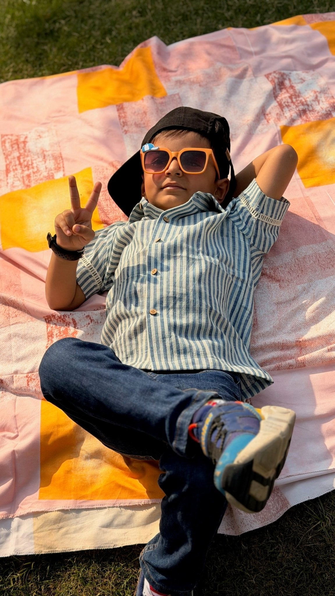 Neer Shirt I Playful Fun Cotton Shirt for Boys – Kids Daywear Sets on Brown Living™. SKU: XBFMD. Img 4.