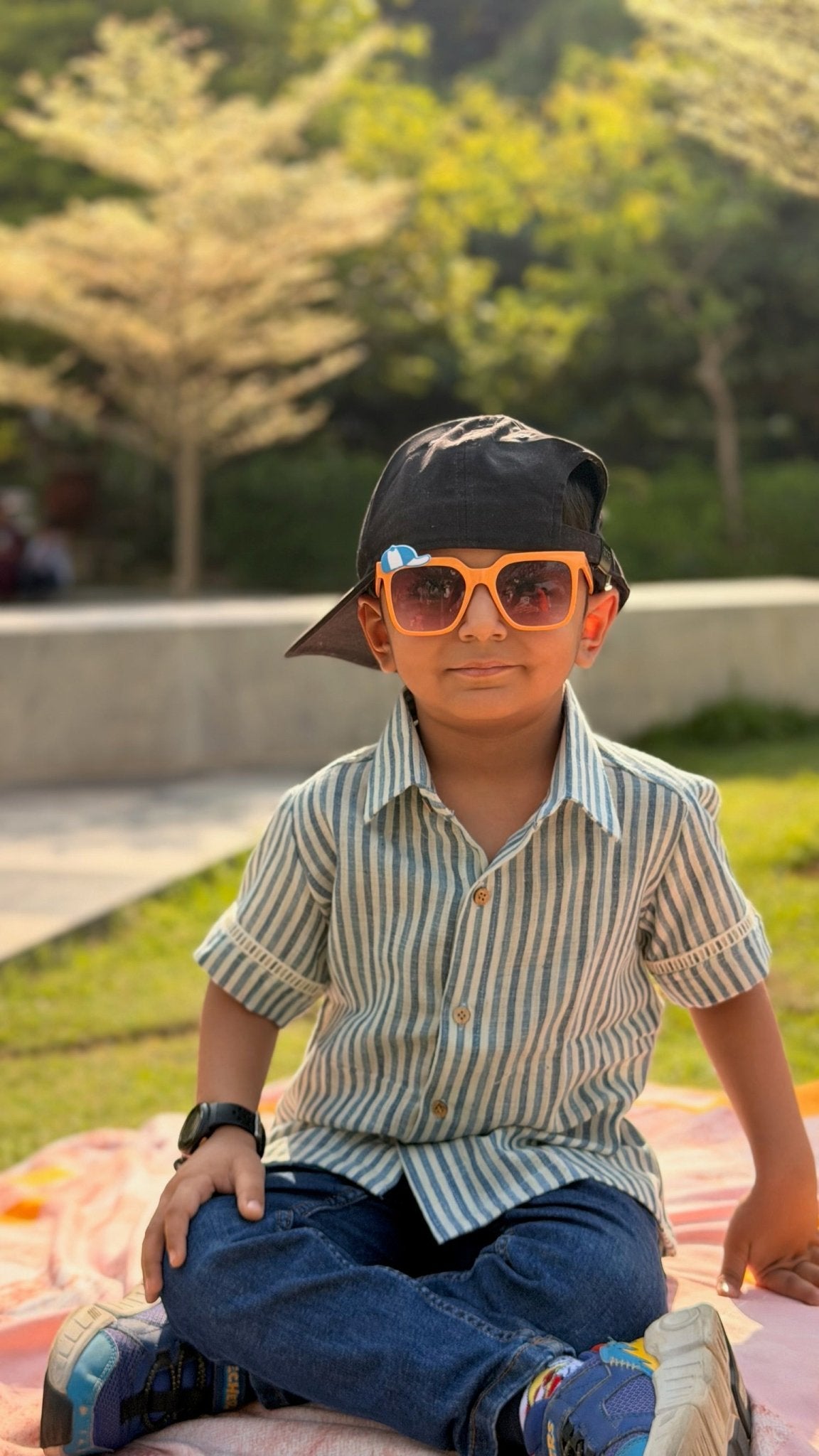 Neer Shirt I Playful Fun Cotton Shirt for Boys – Kids Daywear Sets on Brown Living™. SKU: XBFMD. Img 3.