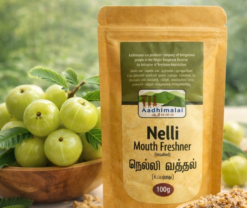 Nelli Mouth Freshener (Unsalted) | Indian Gooseberry Tangy Snack – Aftermeals on Brown Living™. SKU: APPCL-042. Img 5.