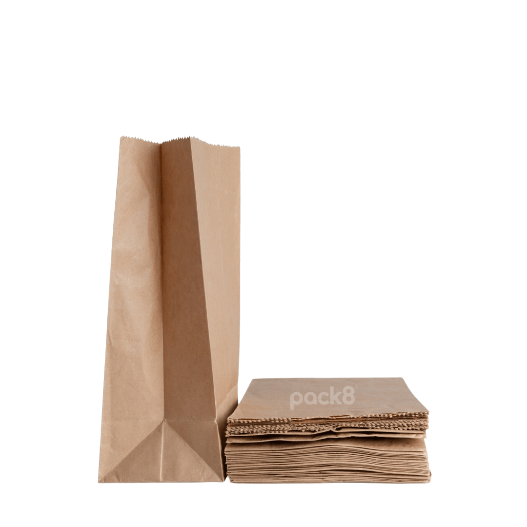 Neo Brown Kraft Paper Bags , SOS bags| (Pack of 50) – Packing Materials on Brown Living™. SKU: PSOL-BRP50. Img 4.