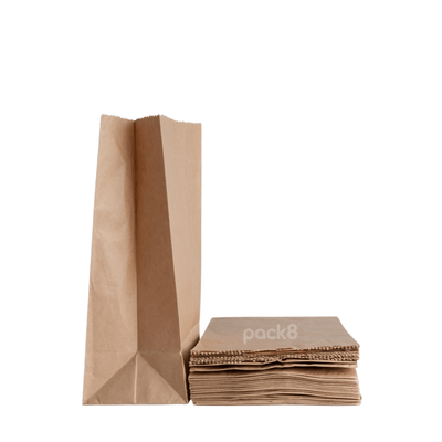 Neo Brown Kraft Paper Bags , SOS bags| (Pack of 50) – Packing Materials on Brown Living™. SKU: PSOL-BRP50. Img 4.