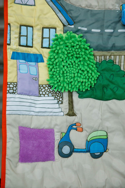 Newborn Sensory Playmat City Theme Baby Play Mat – Play Mats on Brown Living™. SKU: NSPCITY. Img 5.