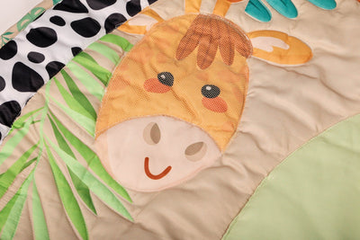 Newborn Sensory Round Playmat Jungle Theme Baby Play Mat – Play Mats on Brown Living™. SKU: NSPJUN. Img 5.