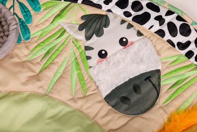 Newborn Sensory Round Playmat Jungle Theme Baby Play Mat – Play Mats on Brown Living™. SKU: NSPJUN. Img 8.