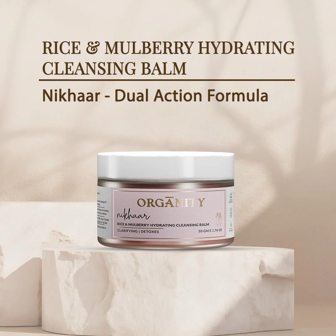 Nikhaar - Rice & Mulberry Hydrating Cleansing Balm – Face Cleanser on Brown Living™. SKU: Nikharpc1. Img 6.