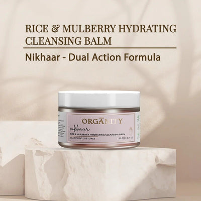 Nikhaar - Rice & Mulberry Hydrating Cleansing Balm – Face Cleanser on Brown Living™. SKU: Nikharpc1. Img 6.
