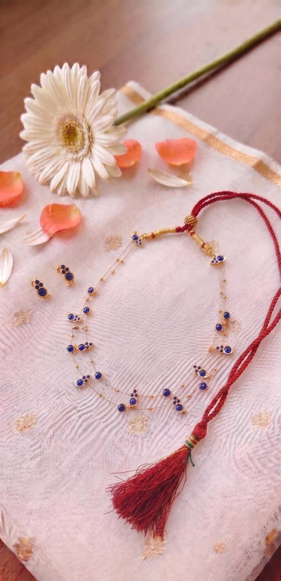 Nilaya Layers Necklace | Handcrafted Layered Statement Necklace – Jewellery on Brown Living™. SKU: SAR1008. Img 3.