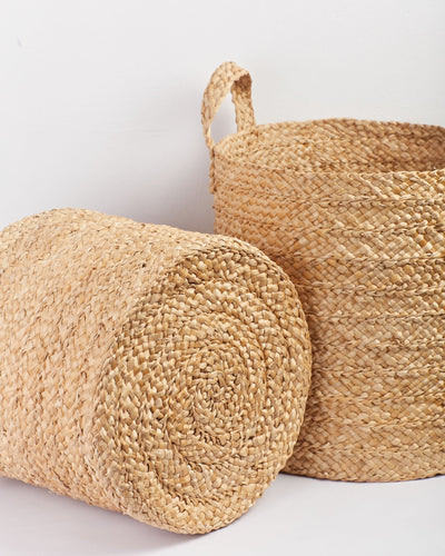 Nira – Banana Fiber Storage Basket – Baskets & Boxes on Brown Living™. SKU: 007. Img 3.