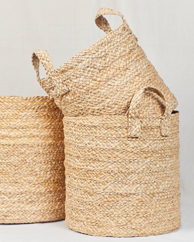 Nira – Banana Fiber Storage Basket – Baskets & Boxes on Brown Living™. SKU: 007. Img 5.